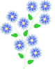 Wild Blue Flowers Clip Art